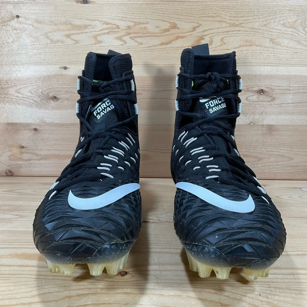 Nike Force Savage Elite Football Cleats Men’s 11 Black White 857063-011